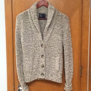 Gray button down sweater